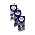 thumbnail image 2 of Gentle Grip - 9 Pairs Ladies Cotton Soft Top Patterned Non Elastic Crew Socks, 2 of 2