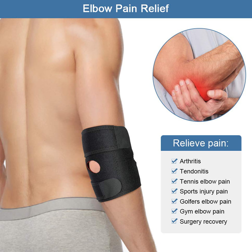 A3CC Adjustable Elbow Support Wrap Arthritis Brace Strap Sports Exercise Gym 