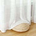 thumbnail image 2 of Cortinas con textura de lino transparente para el hogar, cortinas semitransparentes, tela ligera y transpirable, decoración de ventanas para, 2 of 8