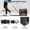 thumbnail image 4 of WFUN Portable Pet Rolling Carrier for Small Medium Dogs Cats Up to 20lb, Pink, 4 of 15