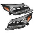 thumbnail image 5 of Labwork 2pcs Headlights Assembly Headlamps Housing Black L&R Fit for Chevrolet Malibu 2013 2014 2015, 5 of 5