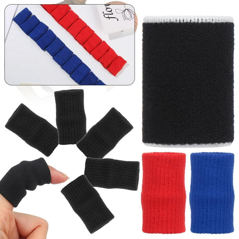 5/10Pcs Useful Sports Safety Thumb Protector Basketball Accessories  Arthritis Support Finger Protection Finger Guard Sports Finger Sleeves BLUE  10PCS