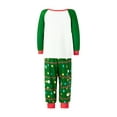 thumbnail image 3 of Family Matching Christmas Pajamas Sets Long Sleeve O Neck Tops Christmas Tree Print Pants or Jumpsuit or Dog's Outfit, 3 of 7