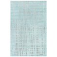 thumbnail image 1 of Trans-Ocean Imports RTO58703704 Liora Manne Rialto Grid Indoor & Outdoor Rug, Aqua - 4 ft. 10 in. x 7 ft. 6 in., 1 of 1