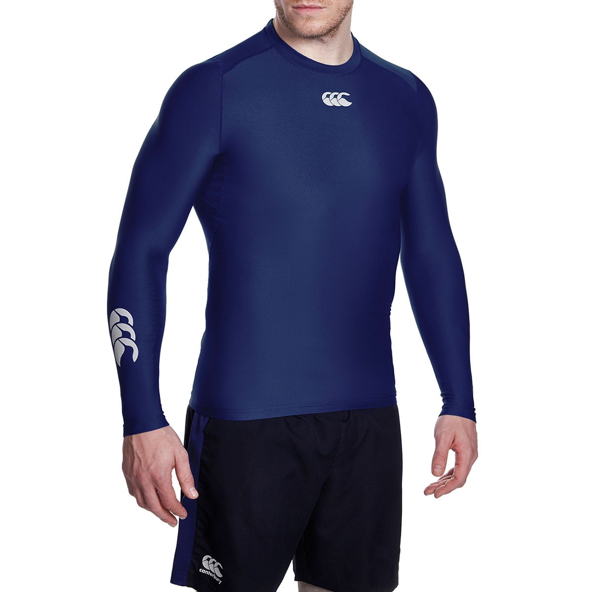Canterbury Mens Tech Top Baselayer Compression Armor Thermal Skins Long Sleeve 