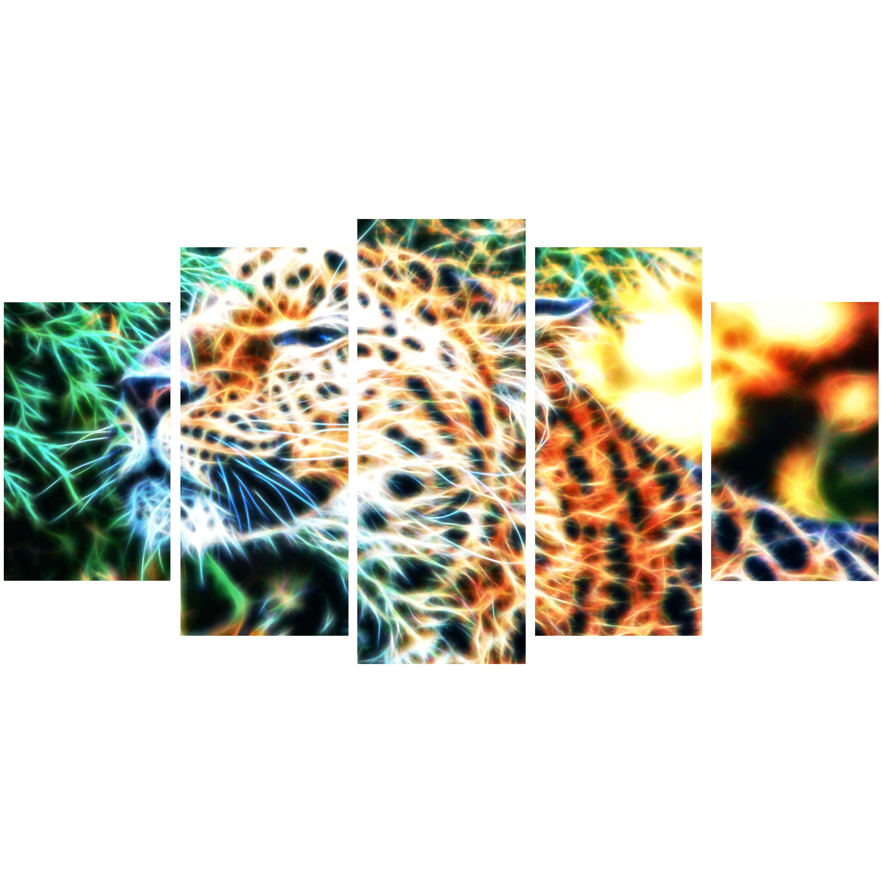 Design Art Beautiful Cheetah Animal Single Panel Canvas Wall Art