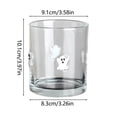 thumbnail image 3 of Qocolcyl Halloween Icon Glass Cups Set - 350ml Pumpkin Black Cat Bat Ghost Stemless Wine Glasses Old Fashioned Icon Hand Blown Drinking Cups for Halloween Party Supplies & Gift, 3 of 8