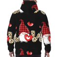 thumbnail image 7 of Naloa Love Gnomes Men's Casual Hooded Collar Drawstring Hoodies Pullover Sweatshirts Casual Long Sleeve Shirts-3X-Large, 7 of 7