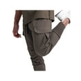 thumbnail image 2 of Seyurigaoka Men Solid Color High Waist Ankle Banded Pants with Drawstring, 2 of 4