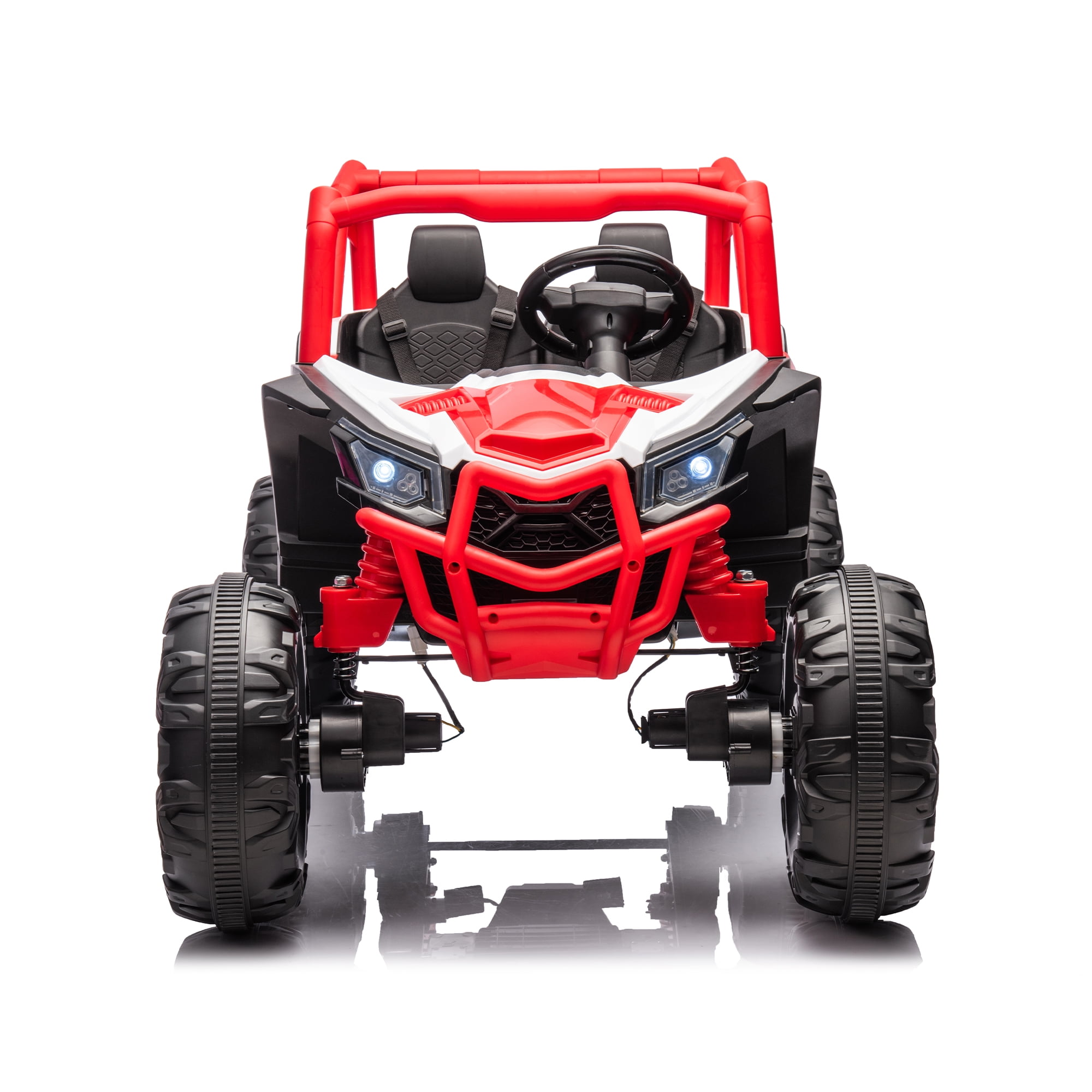 Kepooman 24V Kids Electric Ride On, Electric Kids Toy with two safety belts and 2seater, Red Electric Vehicle with Parent Remote Control Kepooman 24V Kids Electric Ride On, Electric Kids Toy with two safety belts and 2seater, Red Electric Vehicle with Parent Remote Control