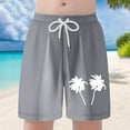 thumbnail image 2 of Utlike Boys Swim Trunks Casual Solid Color Drawstring Elastic Waist Shorts Summer Hawaii Holiday Beach Shorts Relaxing Fit Boys Shorts Size 10 Years-12 Years, 2 of 9