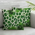 thumbnail image 3 of Creowell Lime Green White Leopard Print Pillow Covers Cheetah Animal Spots Decorative Throw Pillows For Couch Farmhouse Chinoiserie Pillow Cases Home Decor For Room Sofa Bed Porch Outdoor, 3 of 5