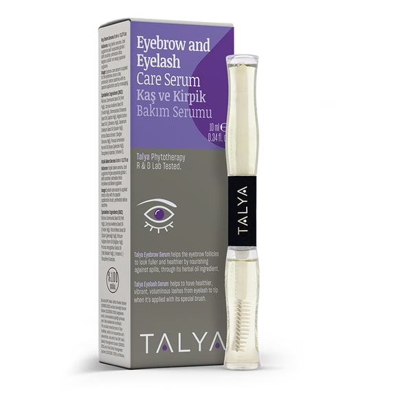 Talya Herbal Eyebrow and Eyelash Care Serum Eyelash and Eyebrow Enhancing Serum, Natural Oil Blend, Promotes Appearance of Longer, Thicker Eyebrows Eyelashes, Special Package