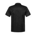 thumbnail image 2 of Aiihoo Mens Unisex Chef Jacket 3/4 Sleeve Chef Coat One Button Restaurant Kitchen Hotel Culinary Work Uniform Chef Shirt Black Short Sleeve XXL, 2 of 5