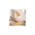 thumbnail image 4 of DecMode 32" Handmade Rope Styled Brown Desk Lamp with Brown Fabric Shade, 4 of 17