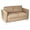Buff Cream, variant on Scranton & Co Contemporary Loveseat in Java Brown Faux Leather