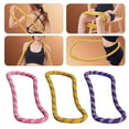 thumbnail image 4 of Soft-Covered Fitness Abdominal Workout Hoop Spring Soft Hula , Polyester & Steel Wire, Two-Tone Textured , Lightweight & Portable for All Fitness Levels, 4 of 9