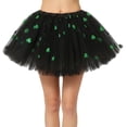 thumbnail image 5 of Roncen Adult Women St. Patrick’s Day Green Tutu Skirt Teens Shamrock Tulle Tutu Dress-Up Irish Party Clover Tutu Costumes, 5 of 5