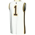 thumbnail image 3 of Men's GameDay Greats #1  White Wyoming Cowboys  Lightweight Basketball Jersey, 3 of 4