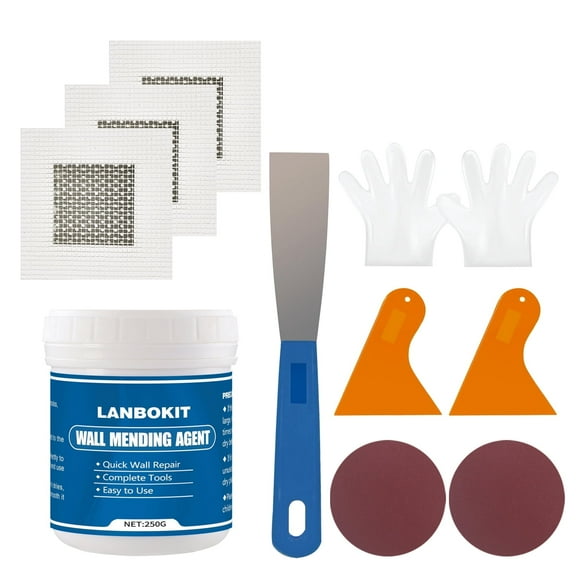 Drywall Repair Kit, LANBOKIT Wall Patch Kit for Holes, Cracks & Damages, Spackle Wall Repair for Home & Office
