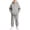 Z38 Gray, variant on Mifsaly Toddler Boys Girls 2 Piece Fleece Tracksuit Outfits Solid Color Long Sleeve Hoodie and Jogger Pants Kids Outdoor Warm Fall Winter Casual Activewear