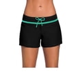thumbnail image 1 of Toystoory Pantalones cortos de baño de cintura baja, pantalones cortos de secado rápido, traje de neopreno ligero, bañadores, protector solar Deportes acuáticos Verde negro METRO, 1 of 6