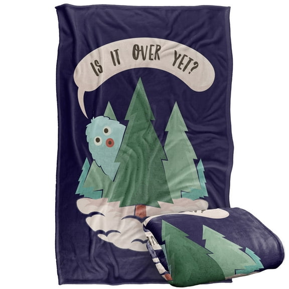 bCreative - LCT Creative Blanket, 36'x58' is It Over Yet Silky Touch Super Soft Throw Blanket