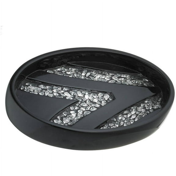 Popular Bath Sinatra Black Collection Bathroom Sink Soap Dish