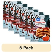 (6 pack) Great Value Pumpkin Spice Pancake & Waffle Mix, 16 oz Box