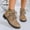 #0545-Khaki, variant on Xucatan Women's Orthopedic Loafers Comfortable Elegant Leather Low Heel Slip On Dress Shoes with Arch Support for All Day Comfort Gift