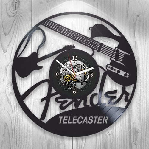 Kovides Vinyl Clock Music, Guitar, Hobby, Wall Decor, Rock Music, Modern Art, Handmade Gift, Unique Design, Band, DJ, Home Decoration, Pop, Gift Ideas For Woman, Gift For Man, Room Decor