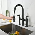 thumbnail image 3 of Pull Down Double Handle Kitchen Faucet, 3 of 9