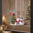 thumbnail image 5 of Christmas Window Clings Cute Santa Snowman Christmas Decorations Xmas Tree Stickers Door Decor Wall Decal Winter Glass Holiday Party Supplies, 5 of 5