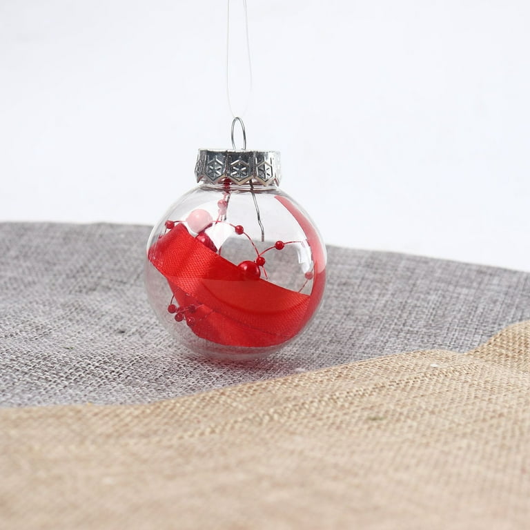 Christmas House Mini Disco Ball Ornaments Choose 1 From Gold, Red, OR  Silver 6 p