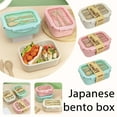 thumbnail image 4 of Chinese Japanese Bento Box Lunch Box Sushi Box Stacking With Chopsticks Chicken, 4 of 8