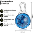 thumbnail image 2 of Collar con luz LED para mascotas, luz con clip para mascotas, luz LED de seguridad para perros y gatos, colgante nocturno impermeable., 2 of 5