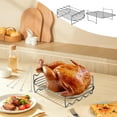 thumbnail image 1 of Vaidha Stainless Steel Rack For Roasting Turkey, Turkey Roasting Rack For Grilling - Multi-use BBQ Rib Rack - Easy To Clean, Dishwasher, 1 of 6