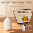thumbnail image 3 of WJCA 100ml Aromatherapy Diffuser, Ultrasonic Cool Mist Humidifier with 7-Color LED Lights & Auto Shut-Off, for Home or Office Use, White., 3 of 7