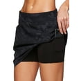 thumbnail image 2 of RBX Active Women's Athletic Zipper Pocket Woven Camo Skort With Inner Bike Short, 2 of 5