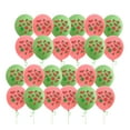 thumbnail image 3 of 40 globos de látex duraderos con estampado de sandía, ideales para fiestas de verano (20 unidades en verde y rojo)., 3 of 5