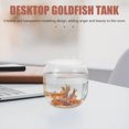 thumbnail image 3 of SEWCHICS Small Gold Fish Bowls For Real Fish Clear Fish Container Oval For Decoration 1Pack, 3 of 8
