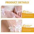 thumbnail image 2 of MasteelfCA 1 Paire de Gants en Dentelle pour Mariage Gants Sans Doigts Accessoires de Robe de Mariée, 2 of 7