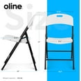 Oline Heavy Duty Stackable Folding Chairs for Adults, Indoor Outdoor