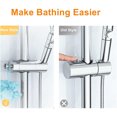 thumbnail image 4 of suyin Universal Adjustable Shower 18-25Mm Rail Head Slider Holder Bracket Chrome Abs, 4 of 8