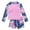 Pink, variant on Rash Guard for Girls Swimsuit Long Sleeve Rush Guard Bathing Suit Swimwear with Shorts Bottom Sun Protection 8-9 Years,Orange