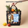 thumbnail image 5 of Large Capacity Insulated Tote Bag16.1×13.4×7.5in Thermal Insulation And Easy To Clean Strong Bearing Capacity Can Be Reused Abstract Leaves (3), 5 of 8
