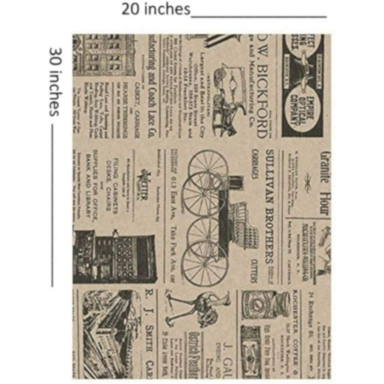 Newspaper Wrapping Paper Sheets Old Newsprint Gift Wrapping Paper