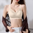thumbnail image 3 of SOOMLON Bras for Women No Underwire Plunge Push up Lace Bras Never Move on Cup Seamless Bralettes Everyday Bralettes, 3 of 5