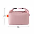thumbnail image 2 of Lunch Bag, Collapsible Water Resistant Gray Tote, 1 Pack Lightweight Leakproof Insulated Container for Work School Picnic Travel Outdoor Use Storing Sandwiches Snacks Drinks for Adults Kids, 2 of 5