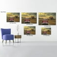 thumbnail image 4 of Personalized Couples Canvas Wall Art, Custom Red Truck Farmhouse Wall Decor, God Blessed Christian Motivational Quotes, Framed Custom Couple Names & Date Rustic Prints for Bedroom Artwork 12x18 Inches, 4 of 7